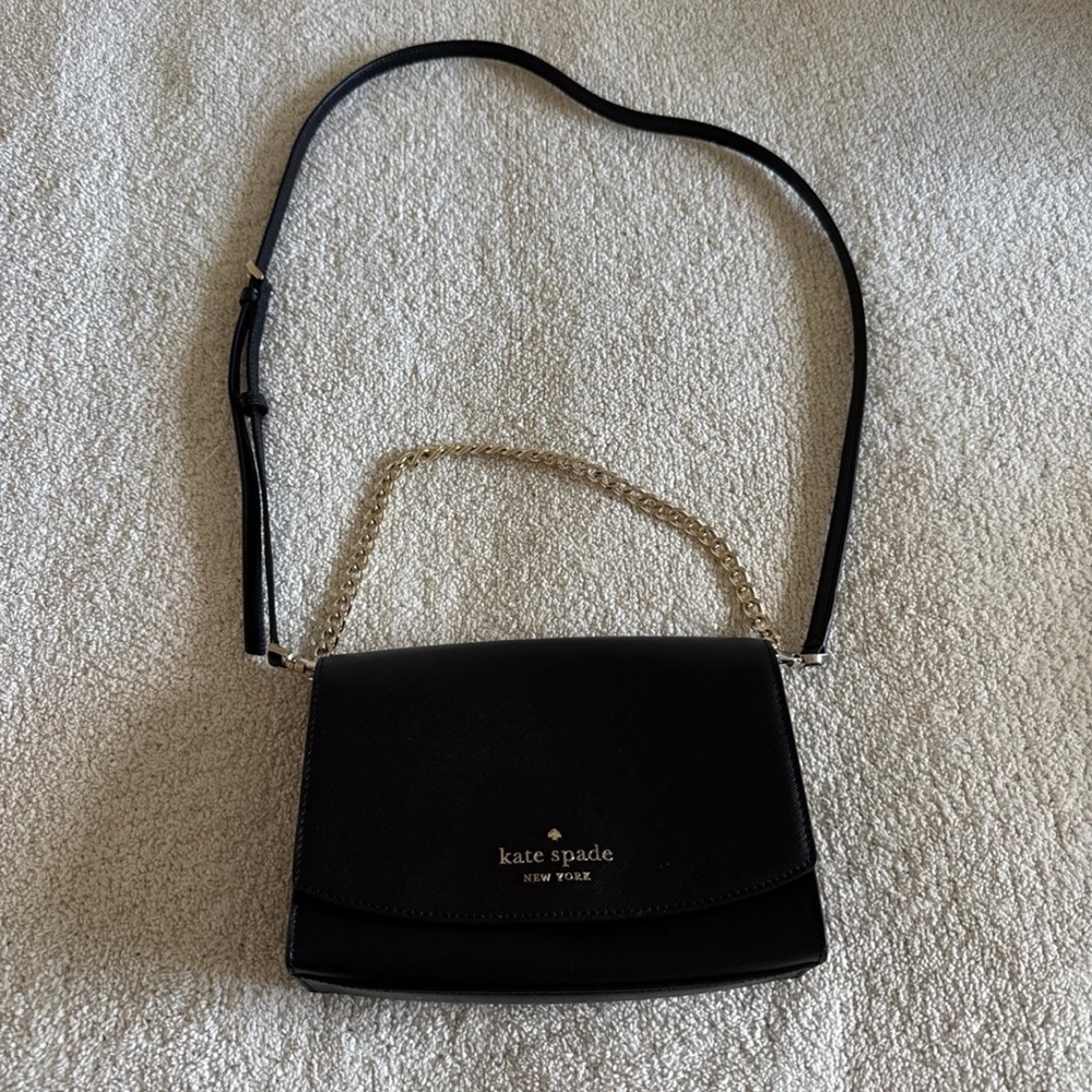 Kate Spade Black Crossbody with Chain Strap